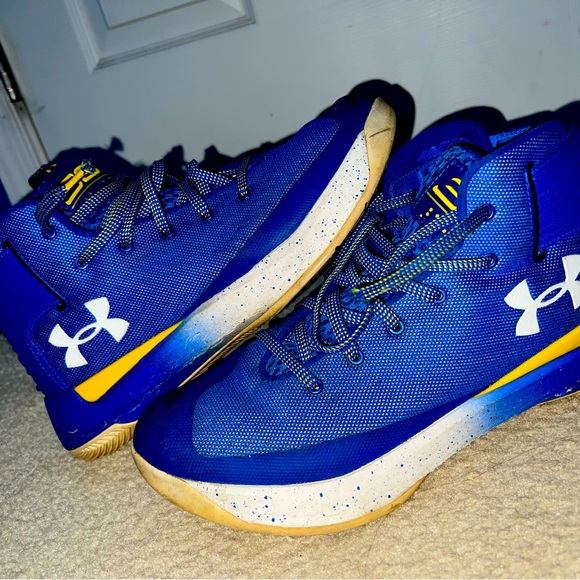 Under Armour Curry 3zero Team Royal Blue Basketball Shoes - Mens size 9.5 - Picture 1 of 8